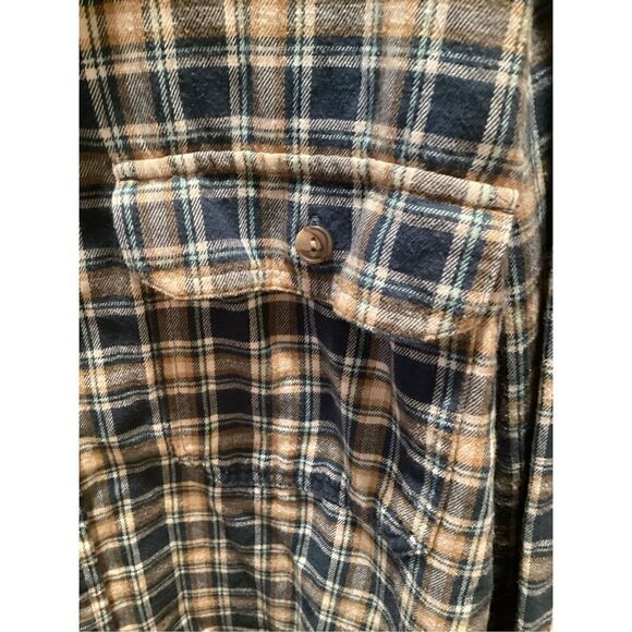 Patagonia Mens Pjord Flannel Button Down Conversion Shirt Sz 2XL Plaid - Picture 5 of 11